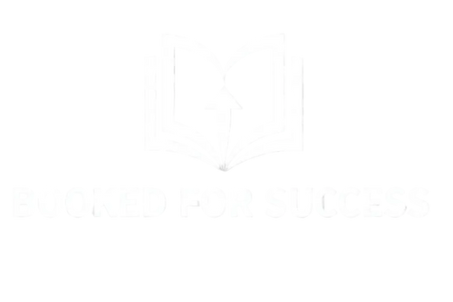 Booked for Success - White Logo